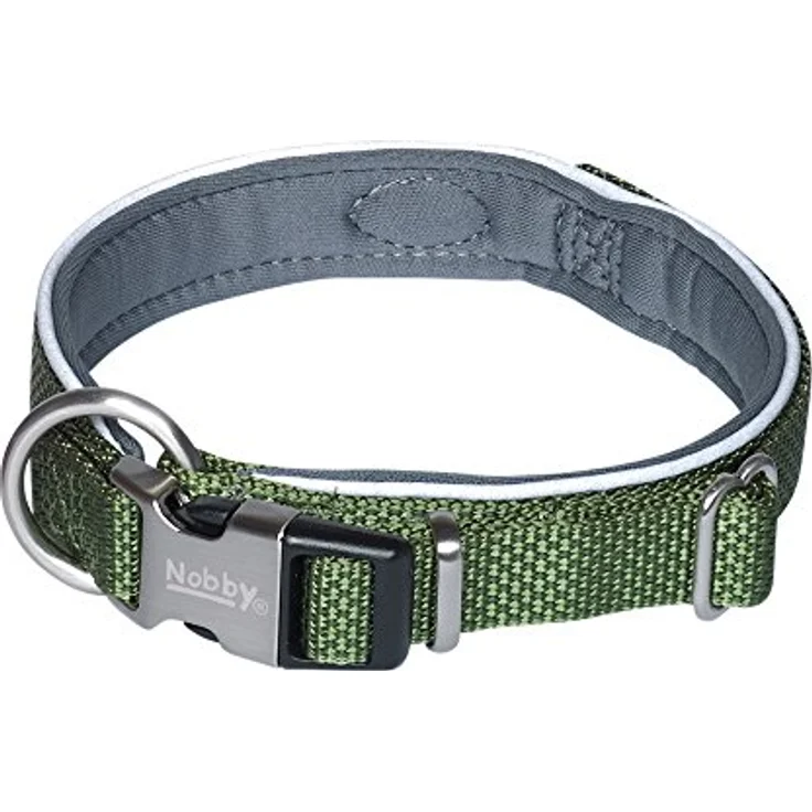 Nobby Halsband Classic Preno Royal, olivgrün L: 45-55 cm, B: 25/35 mm, 1 Stück – Bild 2