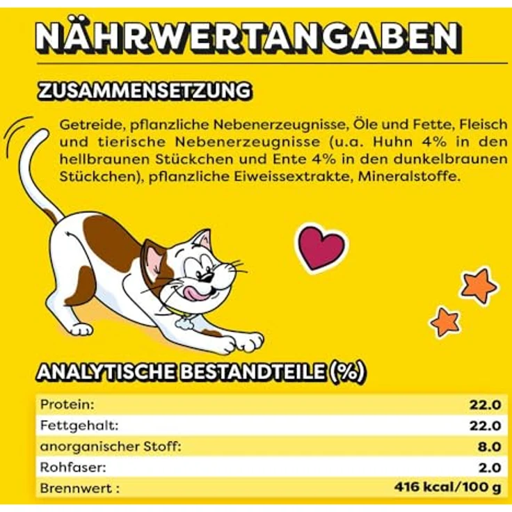 Dreamies Katzensnack Mix mit Huhn und Ente, cremiger Kern und knusprige Hülle, 6x60g – Bild 5