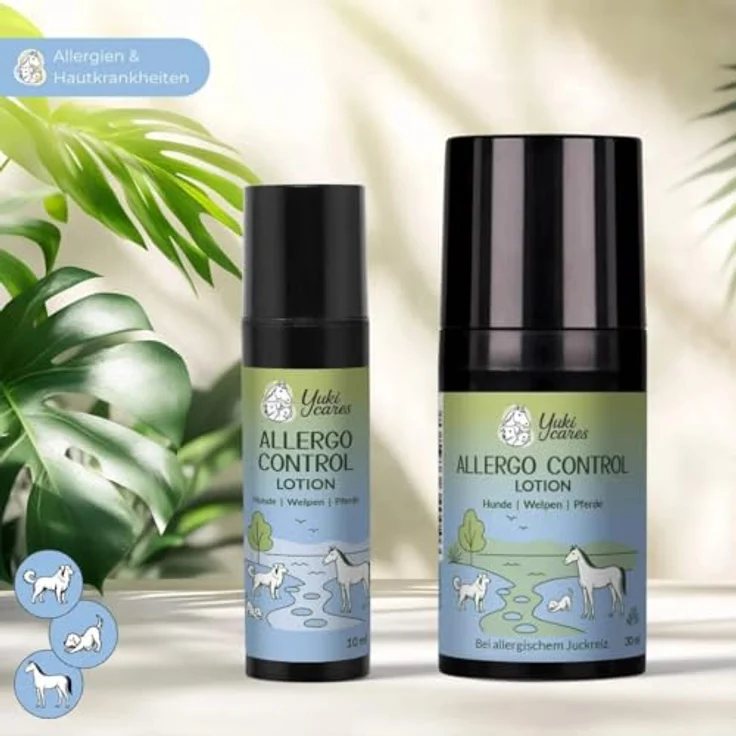 Yuki cares Allergo Control Lotion, Juckreizmittel für Hunde mit natürlichen Wirkstoffen, 10ml, handgemacht in Deutschland – Bild 3
