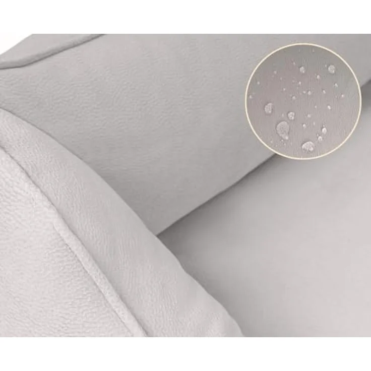 Knuffelwuff orthopädisches Hundebett Oliver, XL - Grau | Memory Foam, wasserabweisend, waschbar, gelenkschonend, Easy Clean Wildlederoptik – Bild 3