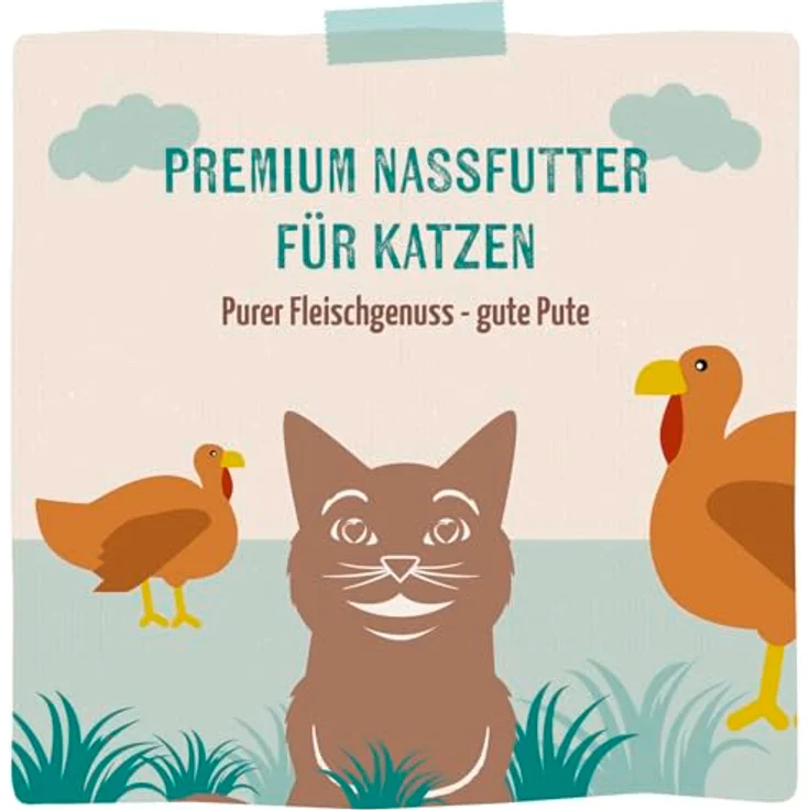 MjAMjAM Pur 6 x 200 g, Katzen-Nassfutter mit hohem Fleischanteil, monoprotein, ohne Getreide und Zucker, hergestellt in Deutschland – Bild 5
