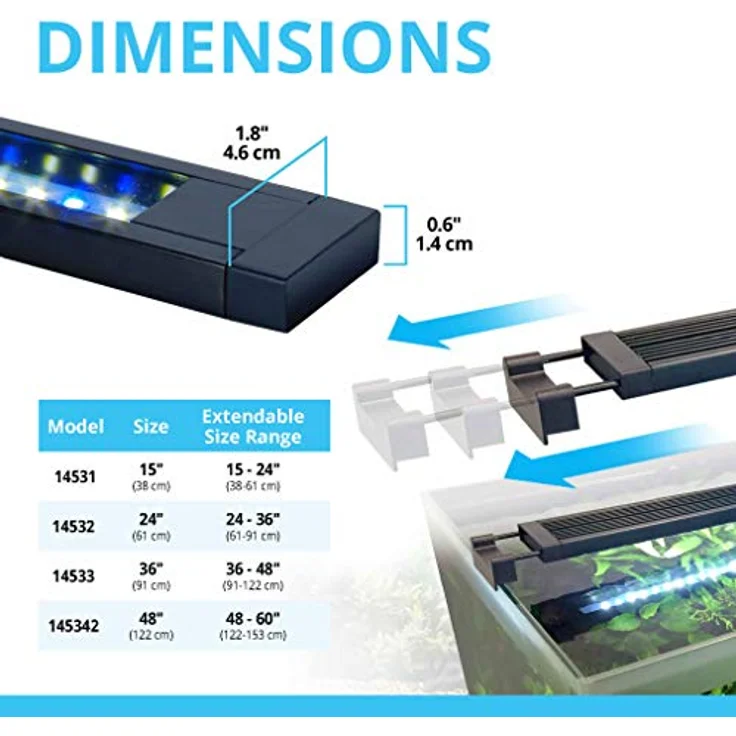 Fluval AquaSky 2.0, LED-Aquariumbeleuchtung mit 12 W und Steuerung über Fluval SmartApp, 24-Stunden-Zyklus und Wettereffekte – Bild 7