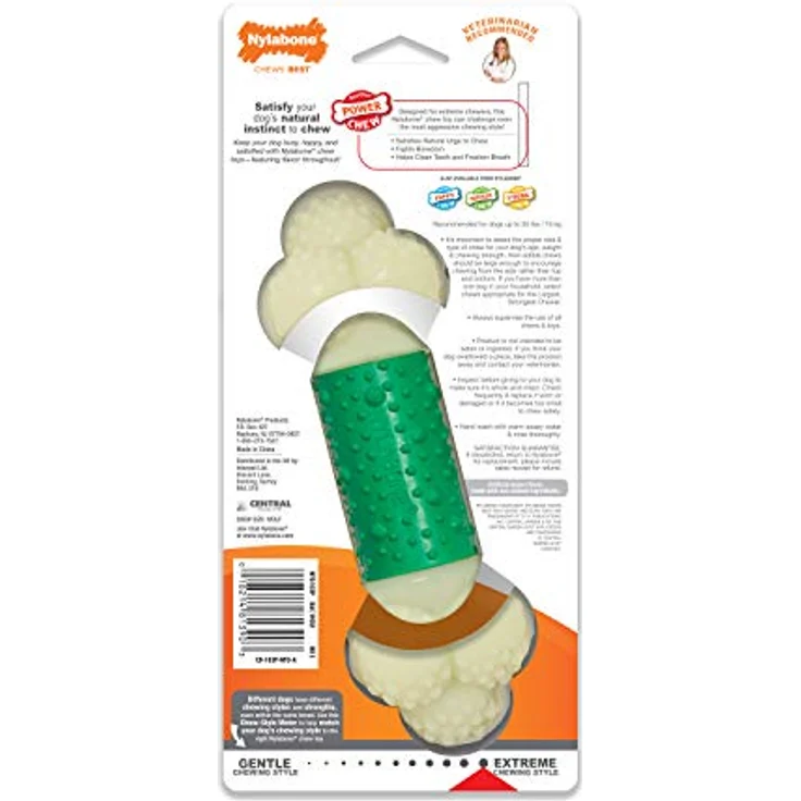 Nylabone Extreme Chew Double Action Chew Bacon, Kauspielzeug für Hunde, Größe M mit Zahnpflegefunktion – Bild 8