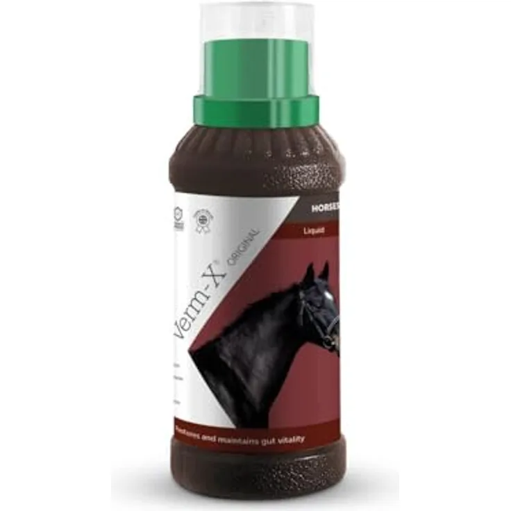 Verm-X Kräuterflüssigkeit für Pferde & Ponies, 500 ml, klare Formel ohne künstliche Chemikalien, Unisex