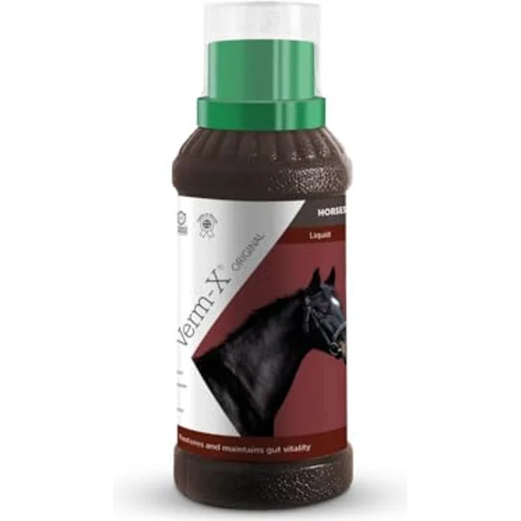 Verm-X Kräuterflüssigkeit für Pferde & Ponies, 500 ml, klare Formel ohne künstliche Chemikalien, Unisex – Bild 1
