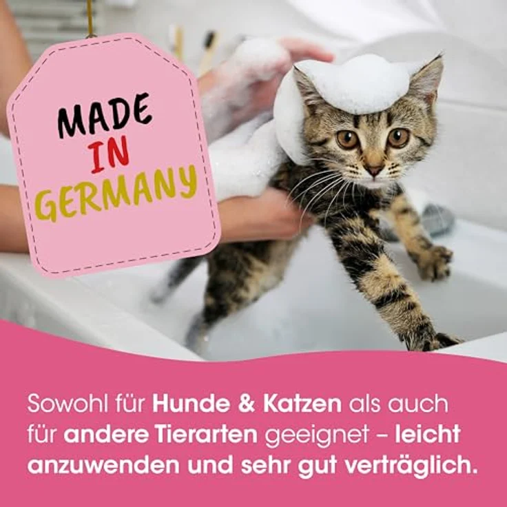 cdVet VeaVet Pflegeshampoo 200ml, mildes Shampoo für Hunde & Katzen, hautberuhigend und feuchtigkeitsspendend, 100% natürliche Inhaltsstoffe – Bild 4
