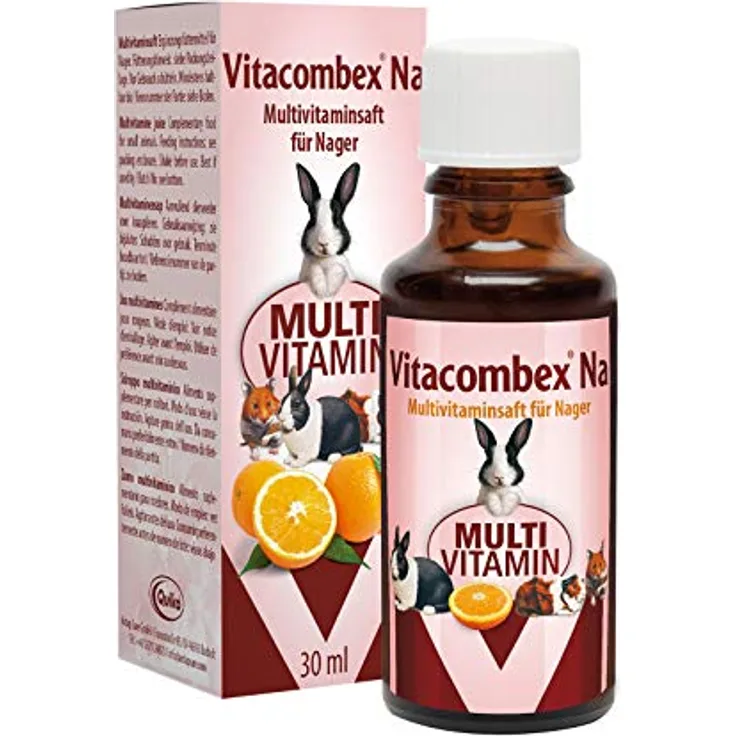 Quiko Vitacombex Na, Multivitaminsaft für Nagertiere, 2 x 30ml, optimale Vitaminversorgung