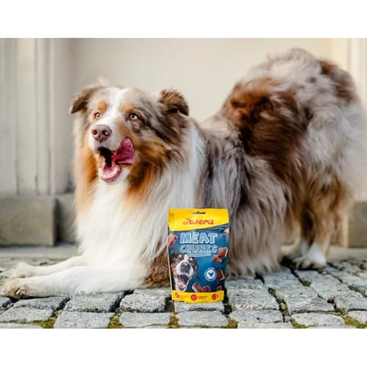 Josera Meat Chunks Chicken, Hühnerfleischsnack in praktischen Häppchen, 70g – Bild 7