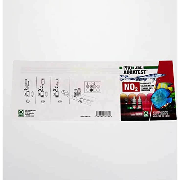 JBL Wassertest-Set ProAquaTest NO2, für Süß-/Meerwasser-Aquarien und Teiche, inklusive Reagenzien und Glasküvetten, ca. 50 Tests – Bild 5