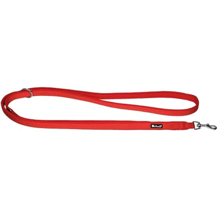 Petlando Hundeleine 2m Mesh weich gepolstert, Rot, 3-fach verstellbar für optimale Flexibilität, 230x1,5cm – Bild 5