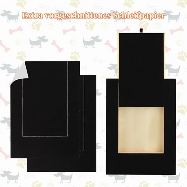 DASHUAIGE Kratzbrett für Hunde mit Leckerlibox, 35x25x3cm, rutschfestes Nagelfeilenbrett für alle Hunderassen – Bild 4