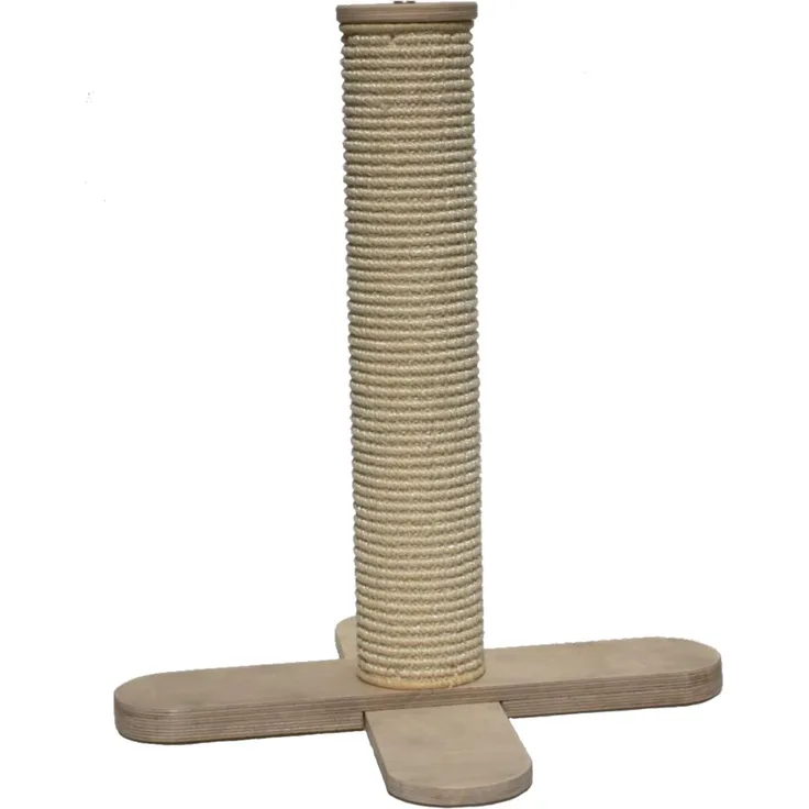 Active Cats Kratzstamm X-Tree, Natur - 80 cm hohe Stabilität mit Sisalteppich und Kreuz-Sockel