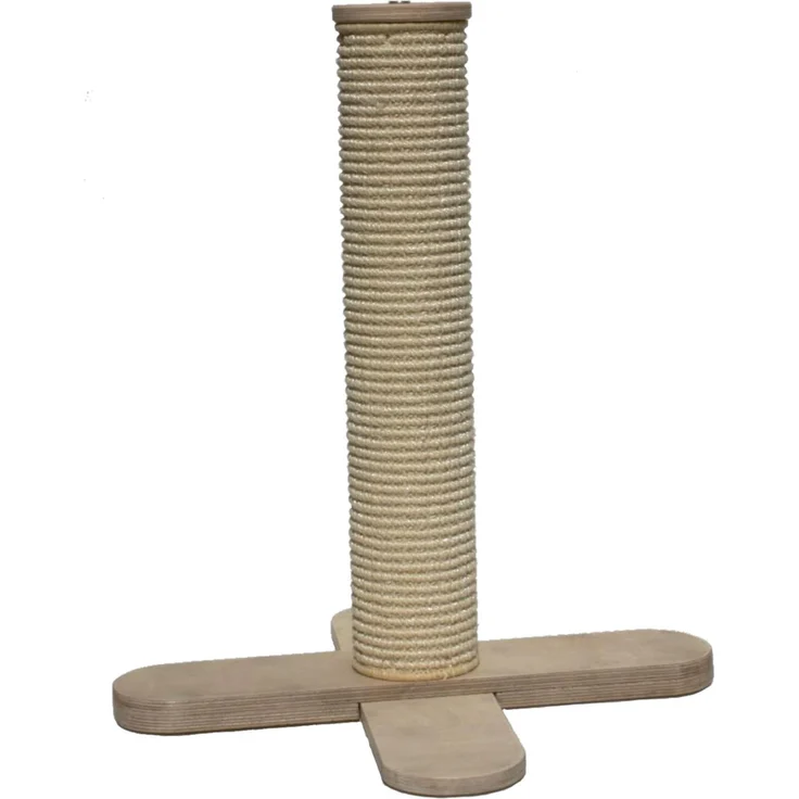 Active Cats Kratzstamm X-Tree, Natur - 80 cm hohe Stabilität mit Sisalteppich und Kreuz-Sockel