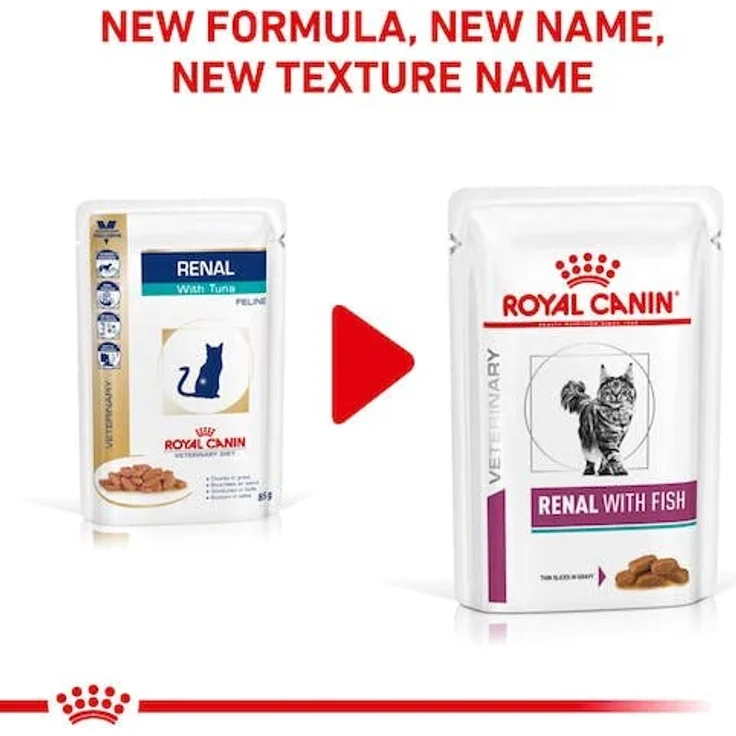 Royal Canin Veterinary RENAL, Katzenfutter zur Unterstützung der Nierenfunktion, 12x85g Fisch, feine Stückchen in Soße – Bild 5
