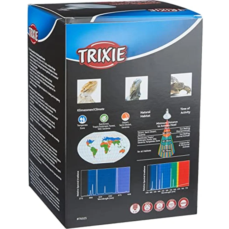 Trixie ProSun Mixed D3, UV~B Lampe, selbststartend, optimal für Reptilienbestrahlung, 100 W, ø 95 × 130 mm – Bild 4