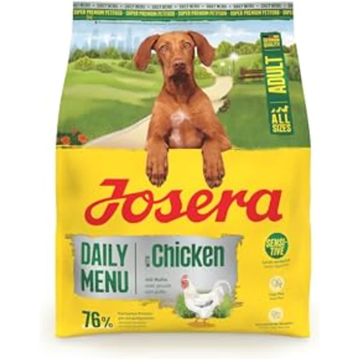 Josera Daily Menu Adult Chicken, glutenfreies Hundefutter mit Huhn und Reis, 900 g, vollwertige Schonkost für normale aktive Hunde – Bild 2