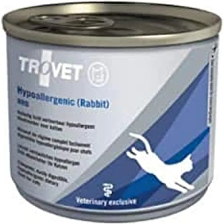 Trovet Hypoallergenes Nassfutter für Kaninchen und Katzen, 200 g in hygienischer Verpackung