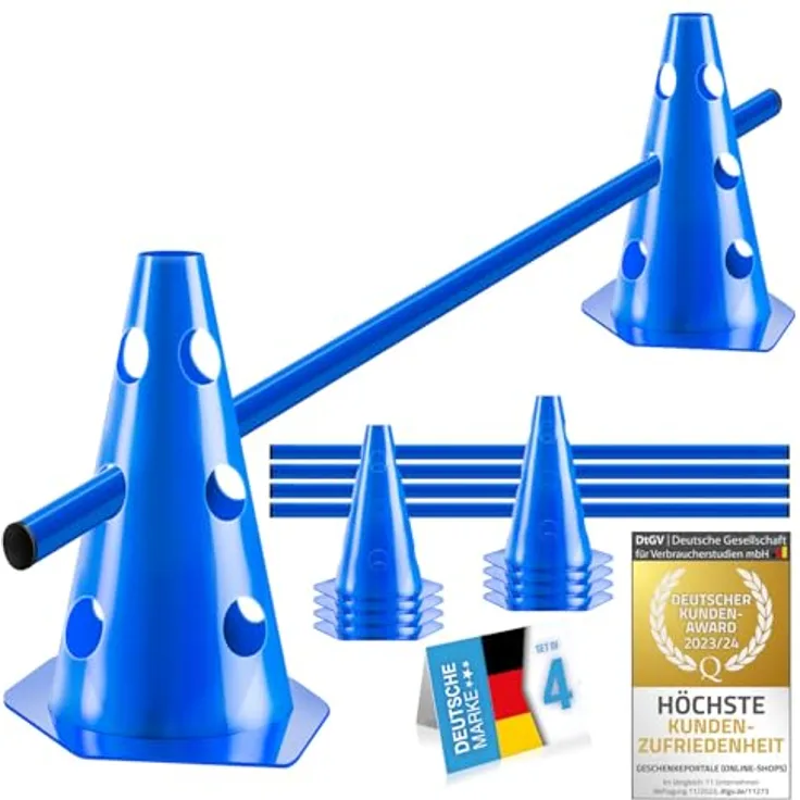 all Pets United® Cavaletti Hund Agility Set, 4 Sets mit 100cm Stangen, wetterfest und flexibel verstellbar