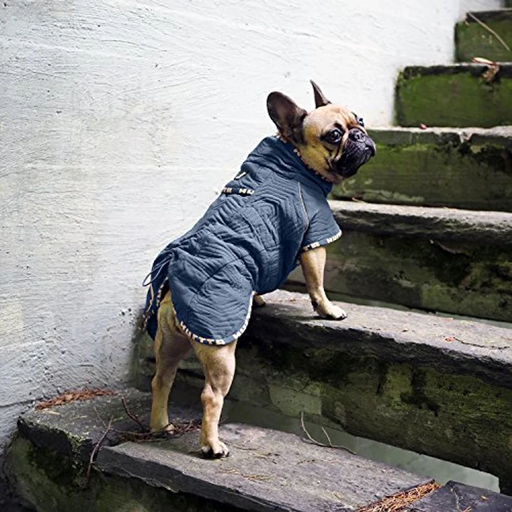 HURTTA Hundemantel Casual Steppjacke Quilted violett, warm und weich, XL-Passform, gut sichtbare Reflektoren – Bild 4