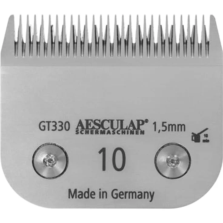 KERBL Aesculap Scherkopf SnapOn, Größe 10 – 1,5 mm Schurhöhe, 40 mm Scherbreite, Kohlenstoffstahl, Made in Germany – Bild 2