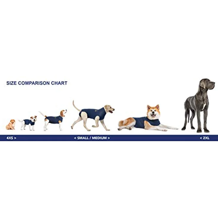 MPS Medical Pet Shirt, Blau, Ganzkörper-Wundschutz für mittelgroße+ Hunde, atmungsaktiv und maschinenwaschbar – Bild 5