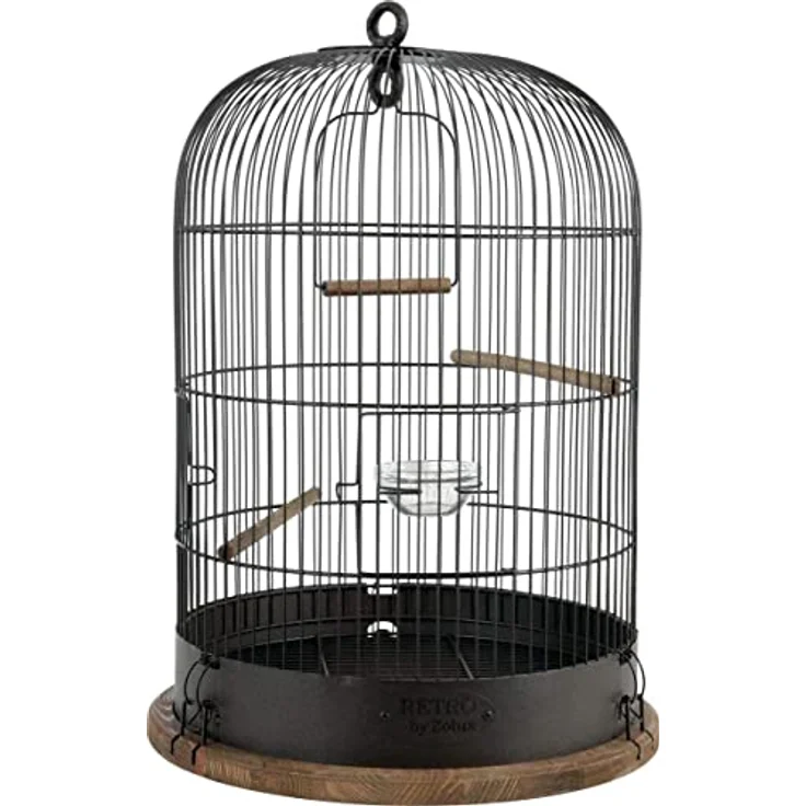 Zolux Lisette Retro Vogelkäfig, Metall, 38 x 38 x 55 cm – Bild 1