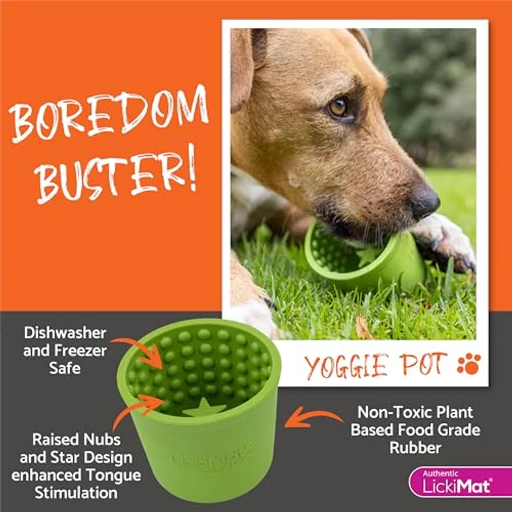 LickiMat Futternapf LickiMat Yoggie Pot, Futternapf in Becherform aus natürlichem Gummi, 9,5 cm Durchmesser, 9 cm Höhe – Bild 6