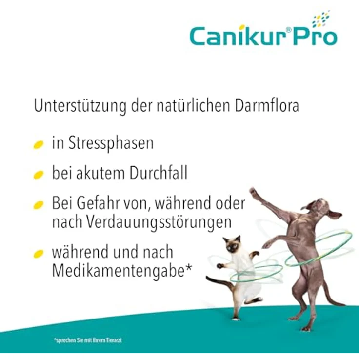 CANIKUR PRO Diät-Ergänzungsfuttermittel zur Unterstützung der natürlichen Darmflora für Hunde und Katzen, 15ml Paste mit Pro- und Präbiotika – Bild 2