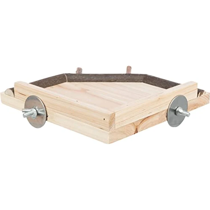 Trixie Landing Area mit Sitzstangen aus Holz, 19 × 19 cm, mit Schraubbefestigung – Bild 3