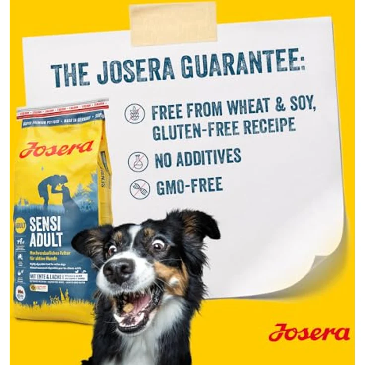 Josera Sensi Adult, DLG-zertifiziertes Trockenfutter für Hunde, 12,5 kg, ohne künstliche Farb-, Aroma- und Konservierungsstoffe – Bild 3