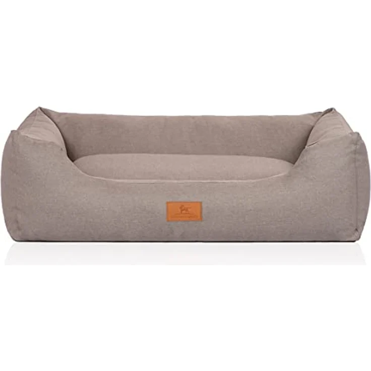 Knuffelwuff Hundebett Lotte Lichtgrau M-L 85x63cm – Bild 3