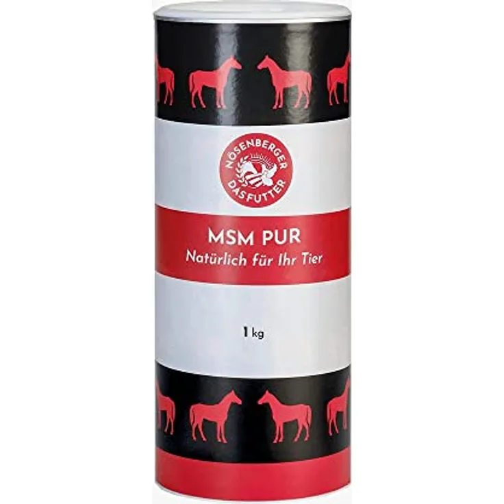 Nösenberger MSM-PUR, 1 kg organische Schwefelverbindung für Gelenke, Bänder und Hufe