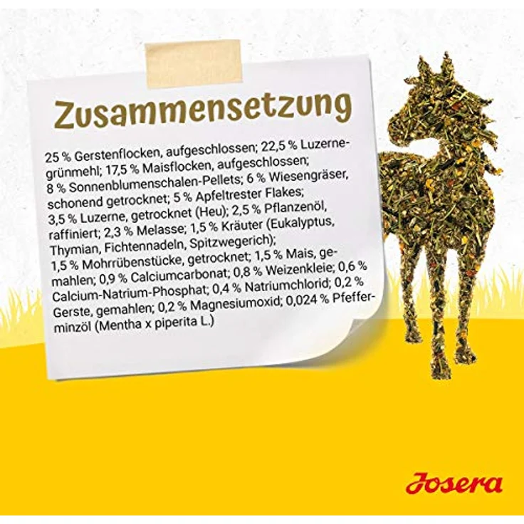 Josera Wald & Wiese, Premium Pferdefutter 15 kg, atemwegsunterstützendes Kräutermüsli, haferfrei, zucker- und stärkereniert – Bild 5