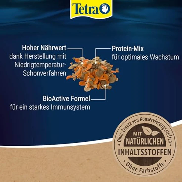 Tetra TetraMin XL Crisps, Fischfutter für große Zierfische, nährstoffreiche Mischung für gesundes Wachstum, 500 ml Dose – Bild 3