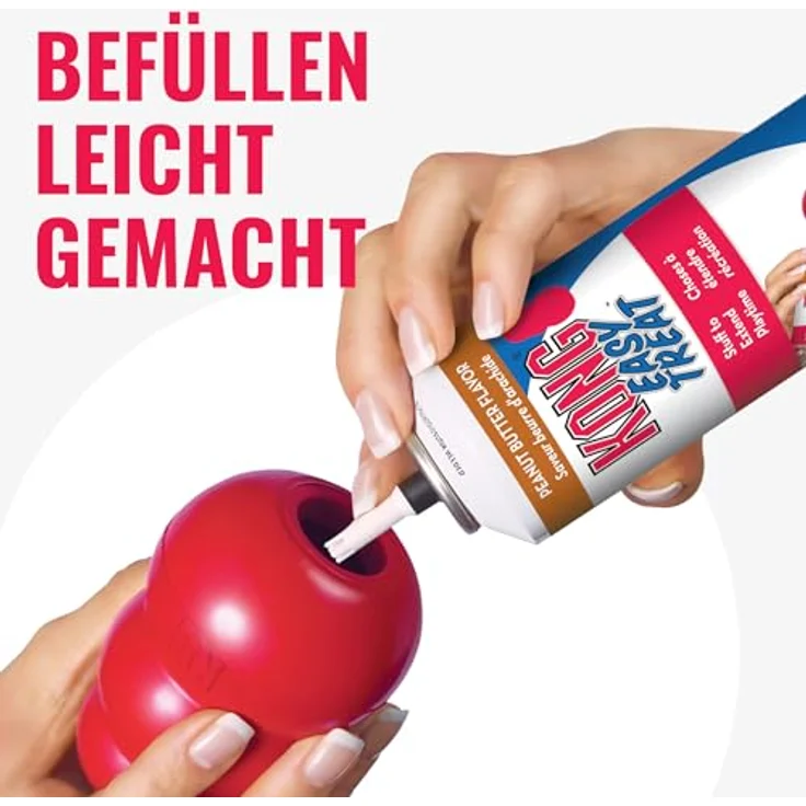 KONG Classic, Füllbares Hundespielzeug aus strapazierfähigem Naturkautschuk, für extra-große Hunde, ideal zum Befüllen mit Leckerlis und apportsicher – Bild 5