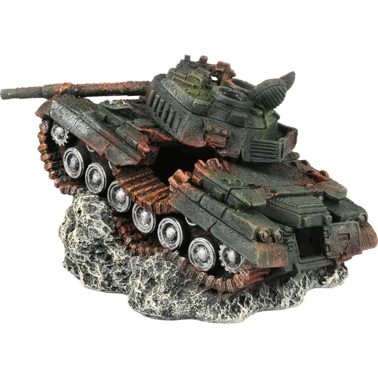 EBI Aqua Della Tank L, Army Ornament für Aquarien aus Polyesterharz, für Süß- und Meerwasser