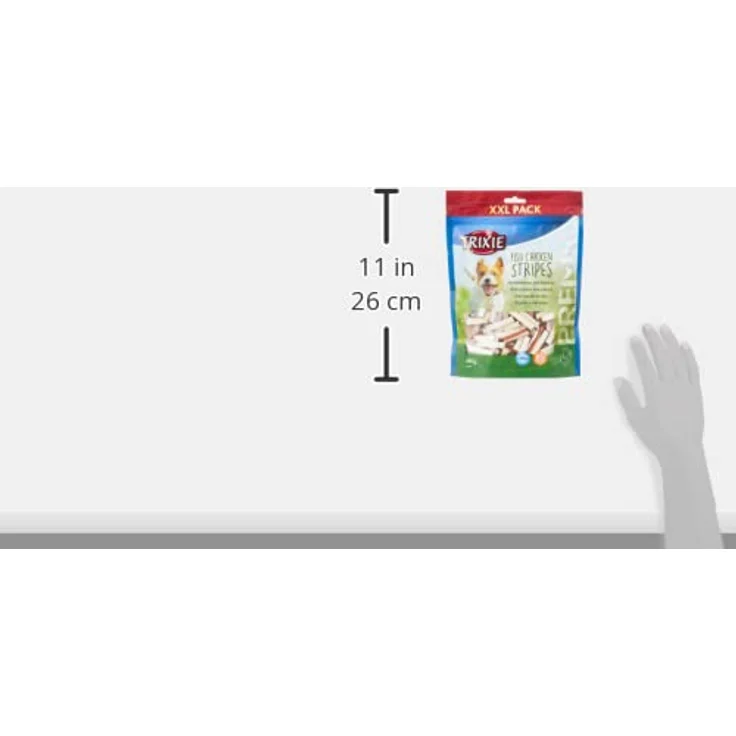 Trixie PREMIO Fish Chicken Stripes, kalorienarmer Hundesnack für alle Lebensphasen, XXL Pack 300g – Bild 3