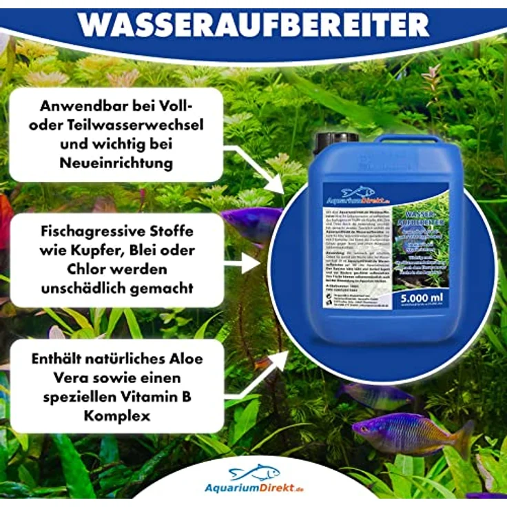 AquariumDirekt Wasseraufbereiter 5 L, ideal für Voll- und Teilwasserwechsel sowie Neueinrichtungen – Bild 2