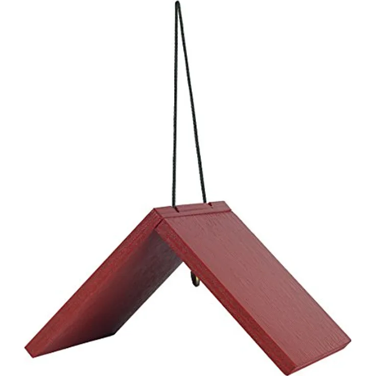 Erdtmann Meisenknödeldach, Vogelhaus mit Aufhängemöglichkeit für Netze, rot, 11 x 10 x 8 cm