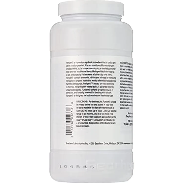 Seachem Purigen Wasserfilter, 500 ml, effektive Wasseraufbereitung für Meer- und Süßwasser, minimaler Einfluss auf Spurenelemente – Bild 2