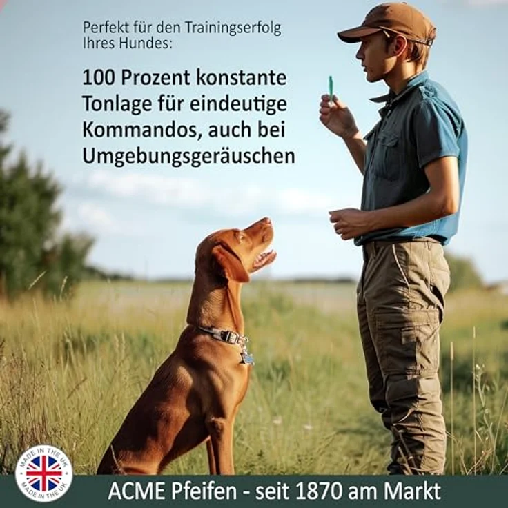 ACME Hundepfeife No. 211,5, Original Herstellerqualität mit gratis schwarzem Pfeifenband, laut & weitreichend für zuverlässigen Rückruf, turquoise – Bild 5