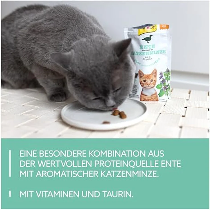 GimCat Crunchy Snacks Ente mit Katzenminze, Katzensnack, 50g – Bild 3
