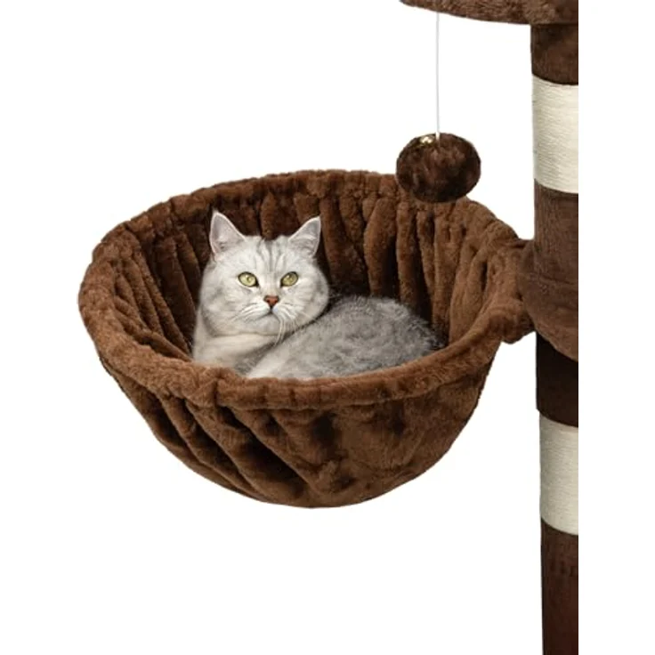 lionto Liegemulde für Kratzbäume 40 cm Durchmesser, 25 cm Tiefe braun – Bild 2
