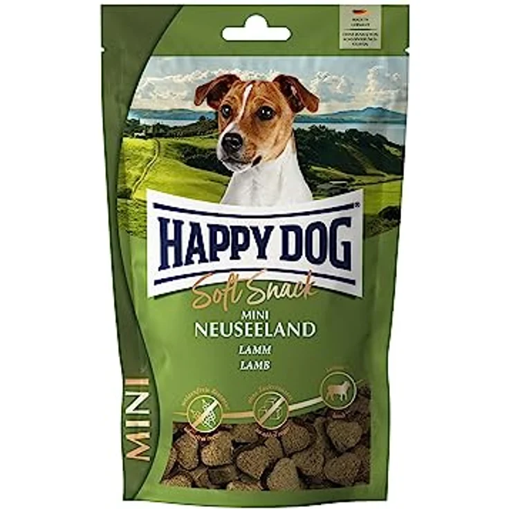 Happy Dog SoftSnack Mini Neuseeland, weizenfreier Hundesnack mit Lamm, 100 g für Hunde < 10 kg – Bild 1