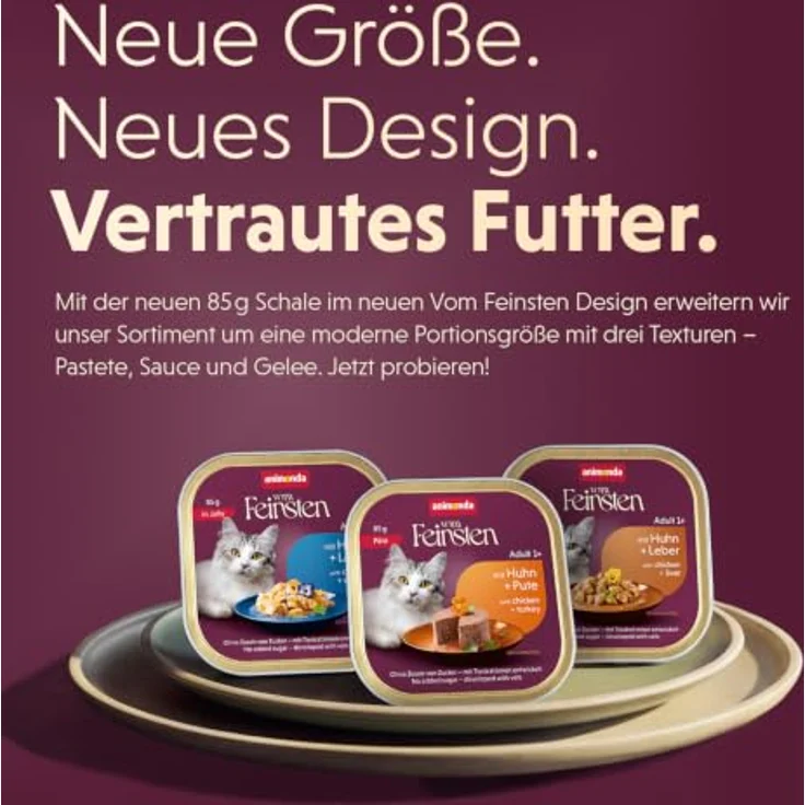 animonda vom Feinsten Kitten Nassfutter Huhn+Kalb in Sauce, 12x85g, hochwertige Ernährung für heranwachsende Katzen – Bild 3