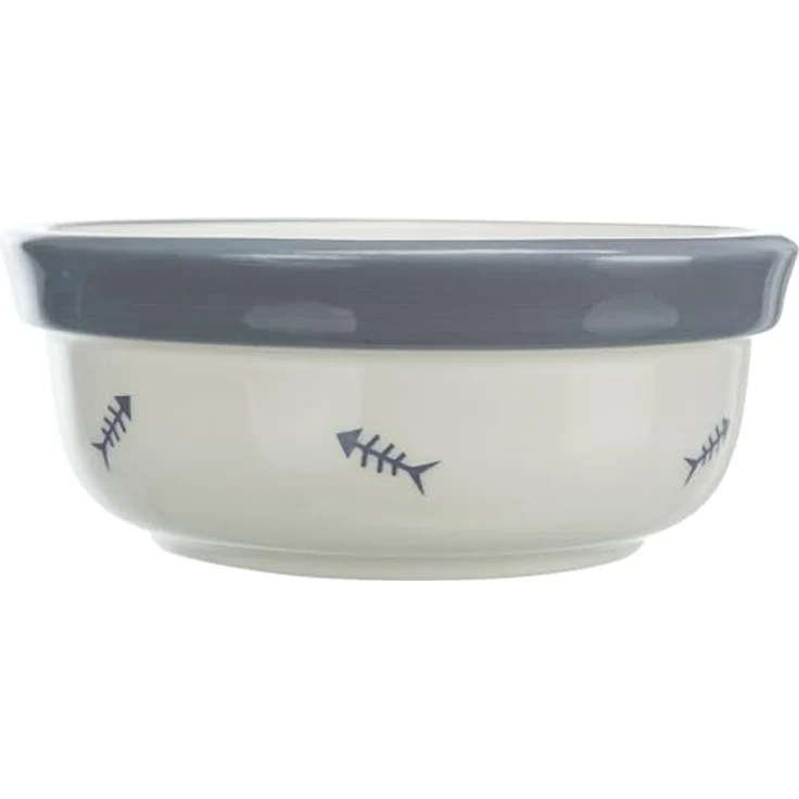 Trixie Keramikschale mit Pfotenabdrücken für Hunde, 1,4 Liter/20 cm, (braun oder taupe) – Bild 5