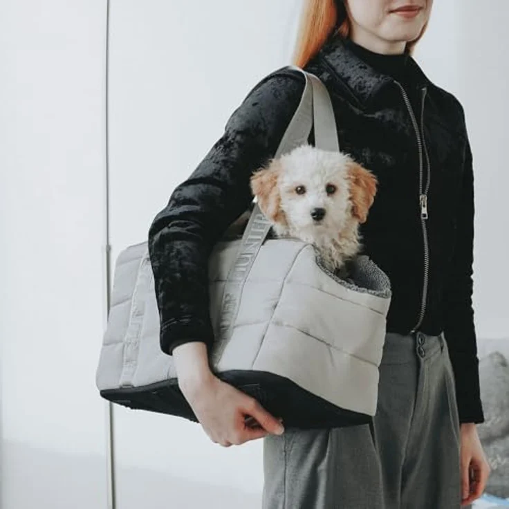 HUNTER 2-in-1 Hunde-Tragetasche und Decke Seoul, herausnehmbare weiche Einlage, integrierter Sicherheitsgurt, praktische Außentasche – Bild 3