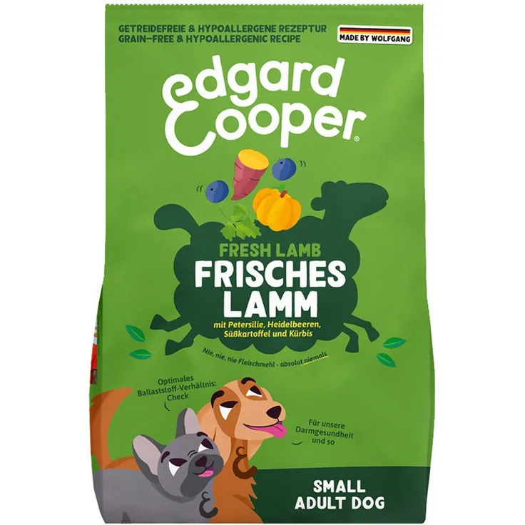 Edgard & Cooper Adult Frisches Lamm S, getreidefreies Hunde-Trockenfutter mit natürlichen Zutaten, 3kg
