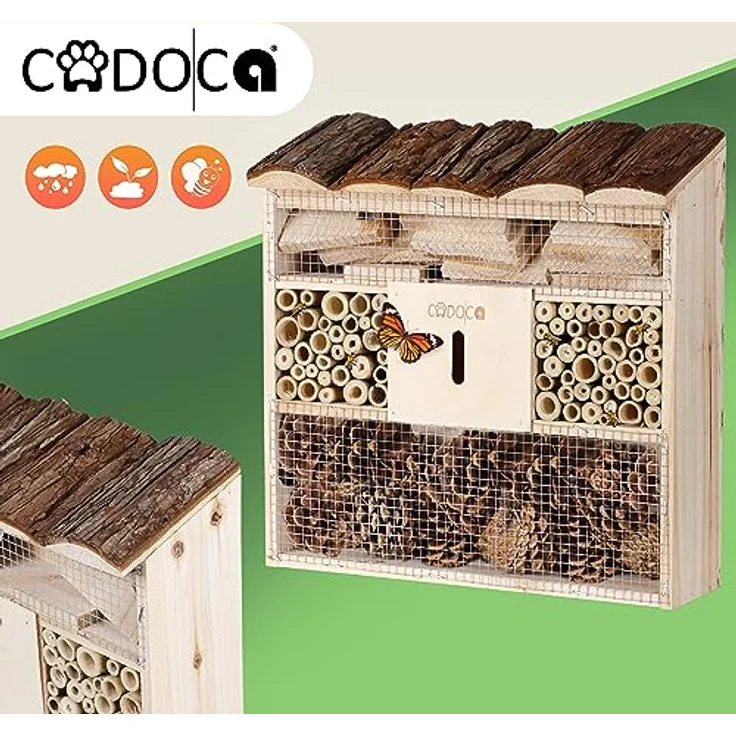 Insektenhotel Bug's Inn aus Holz Insektenhaus Bienenhotel Haus Nistkasten Brutkasten Imker Insekten – Bild 10
