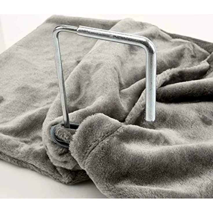 CanadianCat Company Liegemulde für Katzen, Heizungs-Liege in grau, ca. 45x26x31 cm, waschbarer Kissenbezug, passend für Heizkörper bis 13 cm – Bild 5